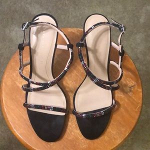 Zara jeweled heels